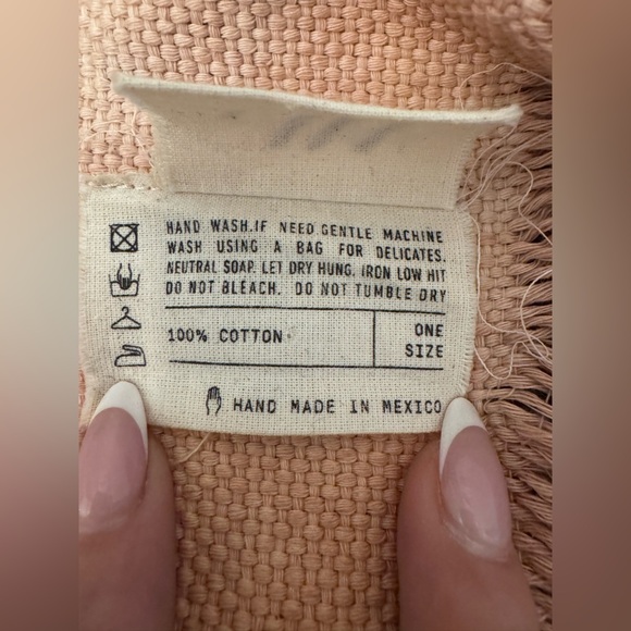 RAW Pink/Coral Ombre Fringe Cardigan - One Size - Picture 8 of 9